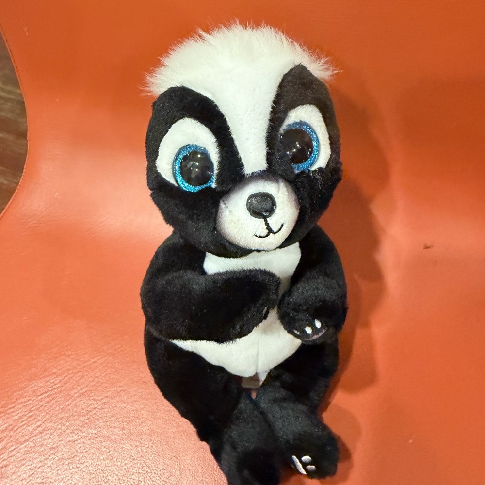Adorable Black and White Skunk Plush Toy